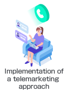 Implementation of a telemarketing approach